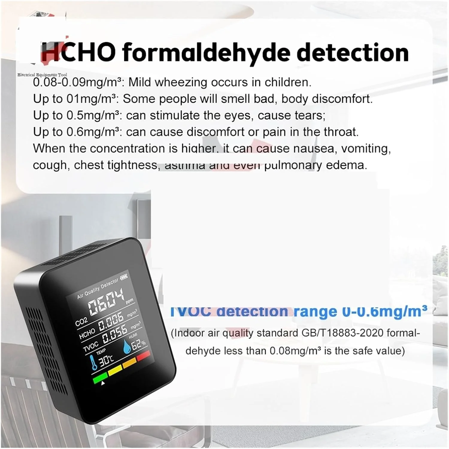 دستگاه تشخیص گاز 5 در 1، مانیتورینگ هوا، ردیاب دی اکسید کربن CO2، انبار، کیفیت هوا، دما، رطوبت، TVOC، HCHO، مانیتور اندازه گیری (سنسور NDIR مشکی) دستگاه تشخیص گاز 5 در 1، مانیتورینگ هوا، ردیاب دی اکسید کربن CO2، انبار، کیفیت هوا، دما، رطوبت، TVOC، HCHO، مانیتور اندازه گیری (سنسور NDIR مشکی)