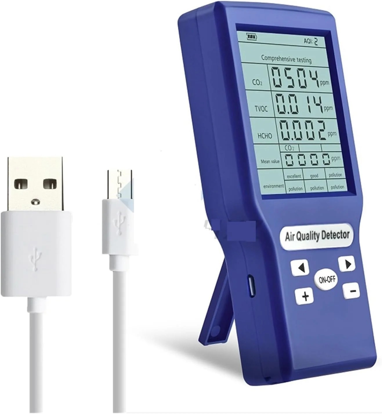 دستگاه تشخیص گاز، آشکارساز کیفیت هوا فرمالدئید TVOC PM2.5، دستگاه تشخیص دی اکسید کربن، سنسور CO2 دیجیتال قابل اعتماد