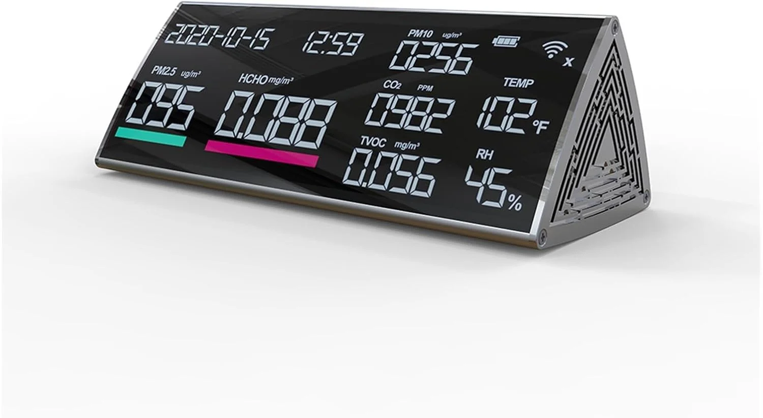 دستگاه تشخیص گاز، مانیتور کیفیت هوا Co2 PM2.5، آشکارساز چند منظوره آلودگی و گرد و غبار