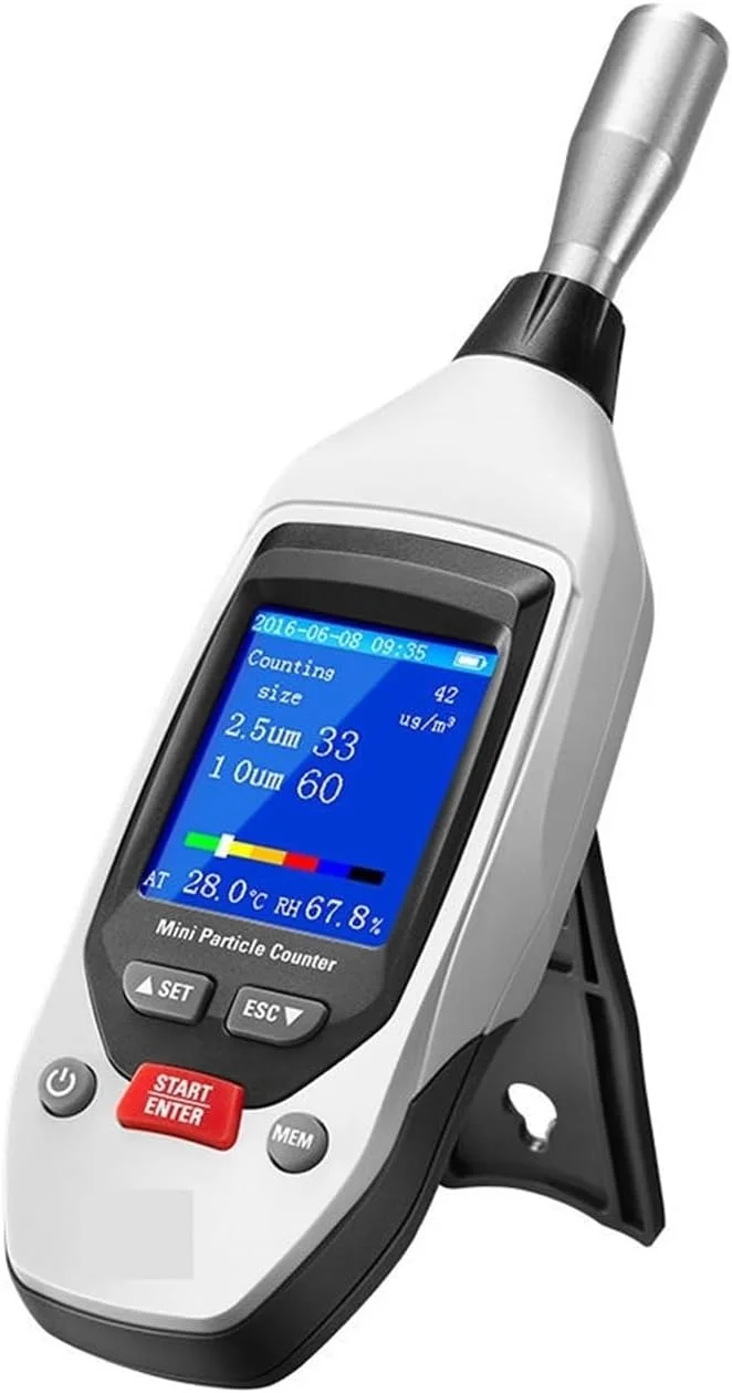 دستگاه تشخیص گاز، PM2.5، ذرات گاز PM10 با شمارنده ذرات هوشمند مجهز به بلوتوث