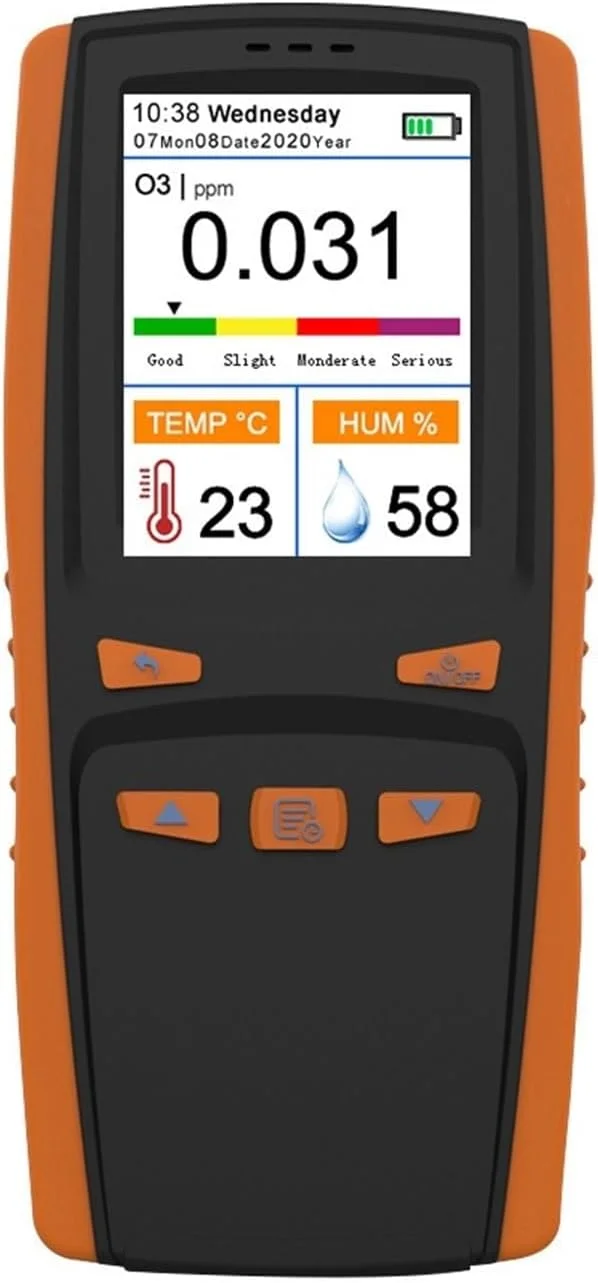 دستگاه تشخیص گاز، تحلیلگر ازن قابل حمل چند منظوره هوشمند O3، دستگاه اندازه گیری ازن برای تشخیص گاز، سنسور هوشمند نظارت بر آلودگی کیفیت هوا