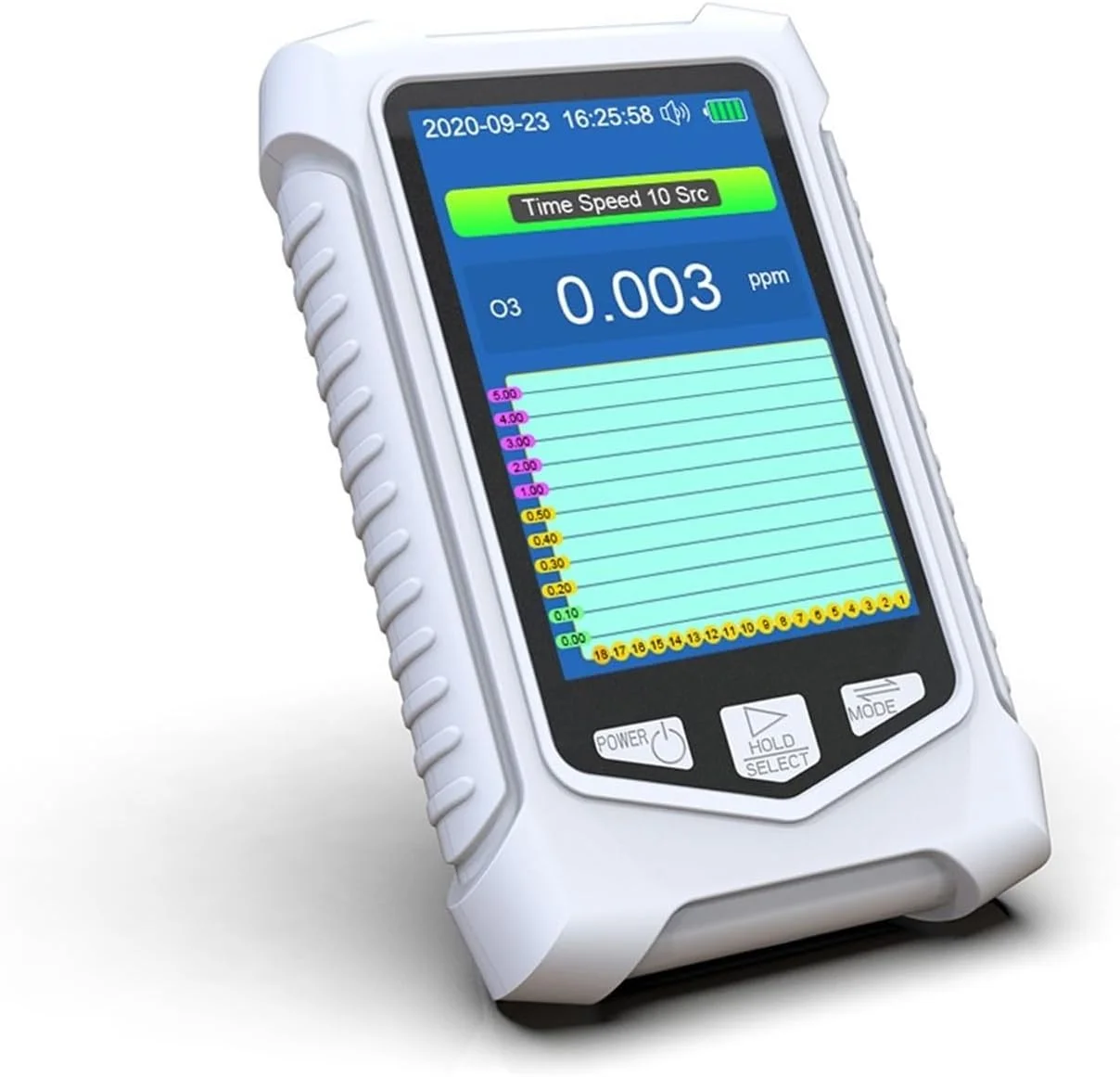 دستگاه تشخیص گاز، تحلیلگر ازن قابل حمل دستی چند منظوره هوشمند O3، سنجش ازن، حسگر گاز برای تشخیص آلودگی هوا با کیفیت بالا