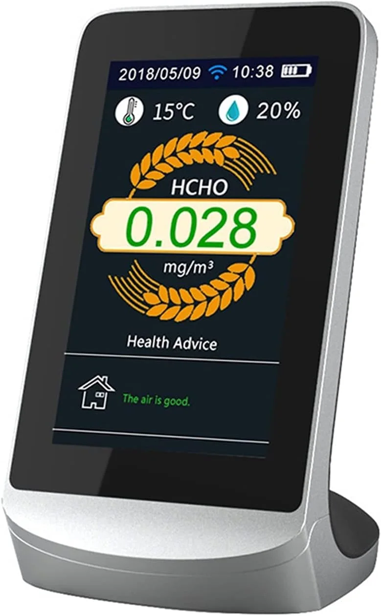 دتکتور گاز، نسخه وای فای آشکارساز کیفیت هوا، گرد و غبار دی اکسید کربن PM2.5، فرمالدئید TVOC را اندازه گیری می کند. دتکتور گاز، نسخه وای فای آشکارساز کیفیت هوا، گرد و غبار دی اکسید کربن PM2.5، فرمالدئید TVOC را اندازه گیری می کند.