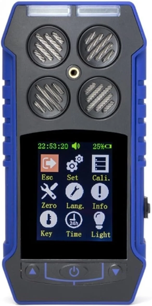 دستگاه تشخیص گاز 4 در 1، آنالیزور گاز قابل حمل، مانیتور کیفیت هوا، صفحه نمایش LCD با وضوح بالا، آشکارساز نشت گازهای قابل اشتعال (BH4S)