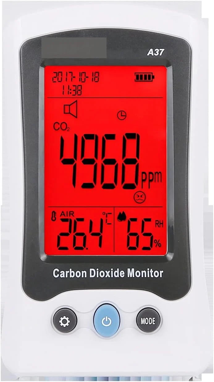 دستگاه تشخیص گاز A37، تستر کیفیت هوای لیزری خانگی، تشخیص دهنده CO2، آشکارساز دی اکسید کربن