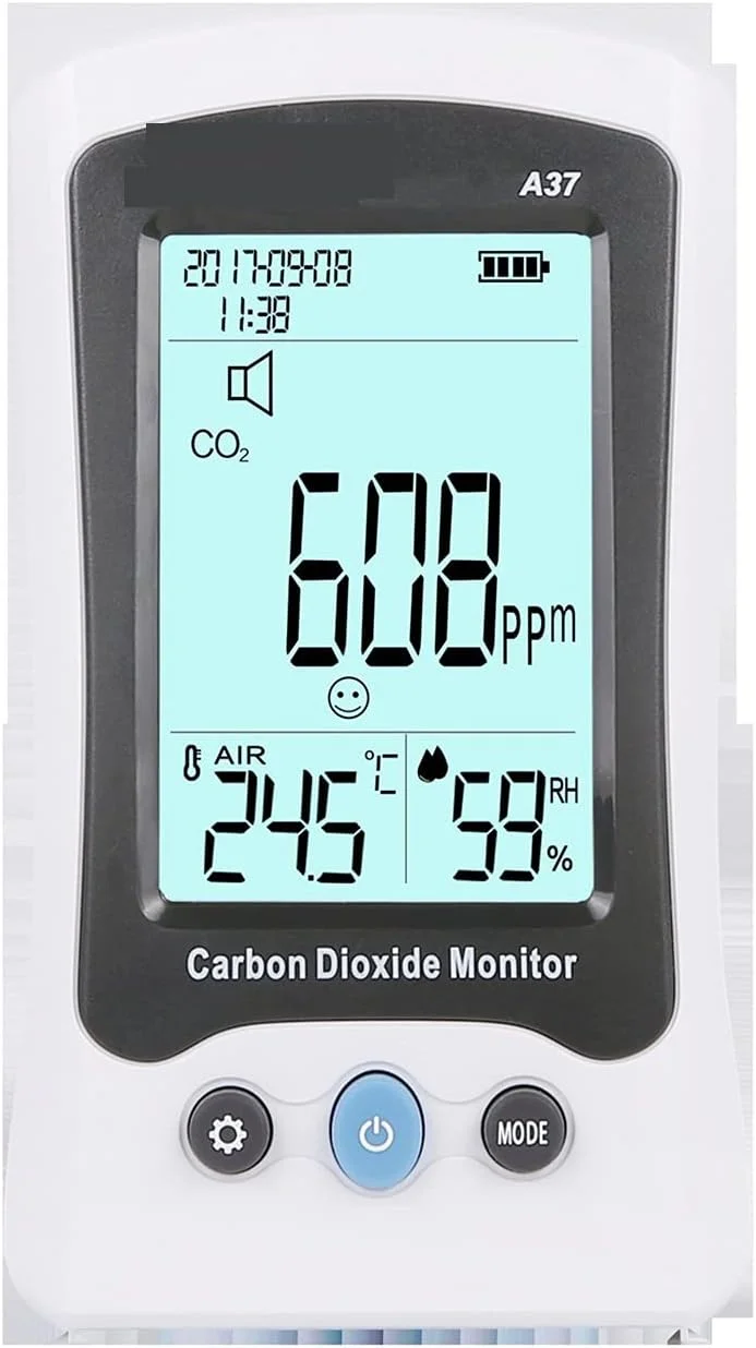 دستگاه تشخیص گاز A37، تستر کیفیت هوای لیزری خانگی، تشخیص دهنده CO2، آشکارساز دی اکسید کربن