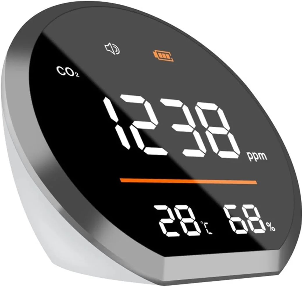 دتکتور گاز، آشکارساز دی اکسید کربن، آشکارساز CO2، آشکارساز هوا، آستانه هشدار قابل تنظیم
