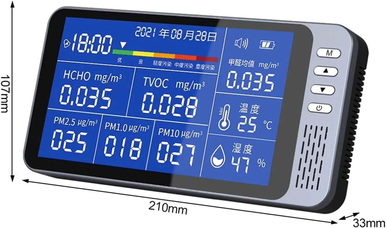 دتکتور گاز، آشکارساز فرمالدئید، آشکارساز قابل حمل فرمالدئید PM2.5، آشکارساز گرد و غبار، آشکارساز مه، دتکتور رومیزی