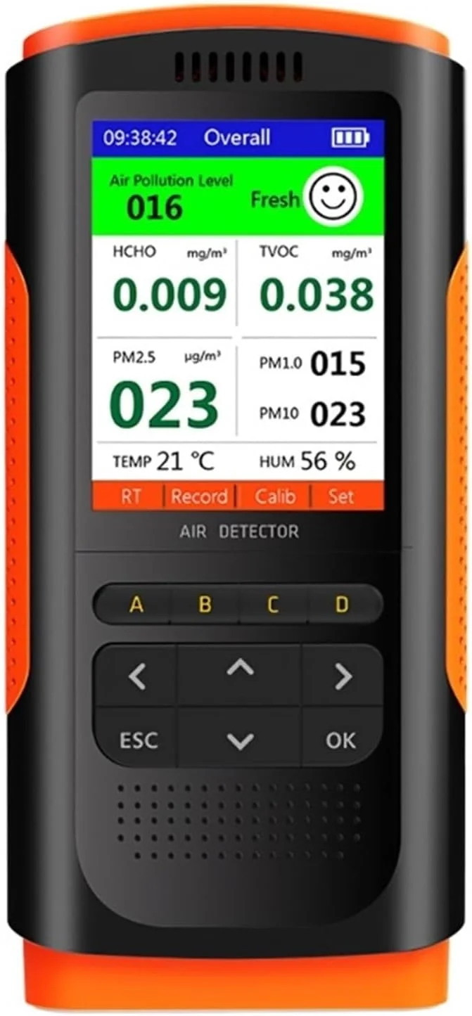 دستگاه تشخیص گاز، مانیتور کیفیت هوا، آشکارساز فرمالدئید، سنجش آلودگی، سنسور تشخیص و تست آلودگی داخلی، مناسب برای خانه جدید