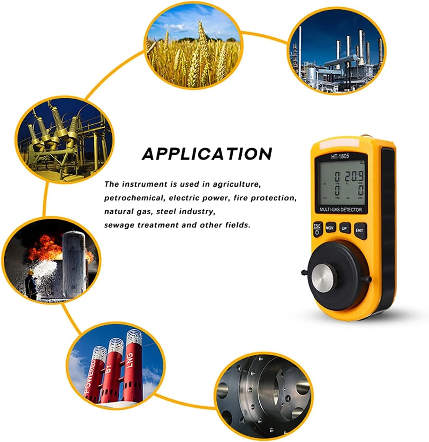 آشکارساز گاز، آشکارساز گاز 4 در 1 CO H₂S O₂ LEL مانیتور دیجیتال دستی مونوکسید سمی سولفید هیدروژن تست کننده هوا سولفید
