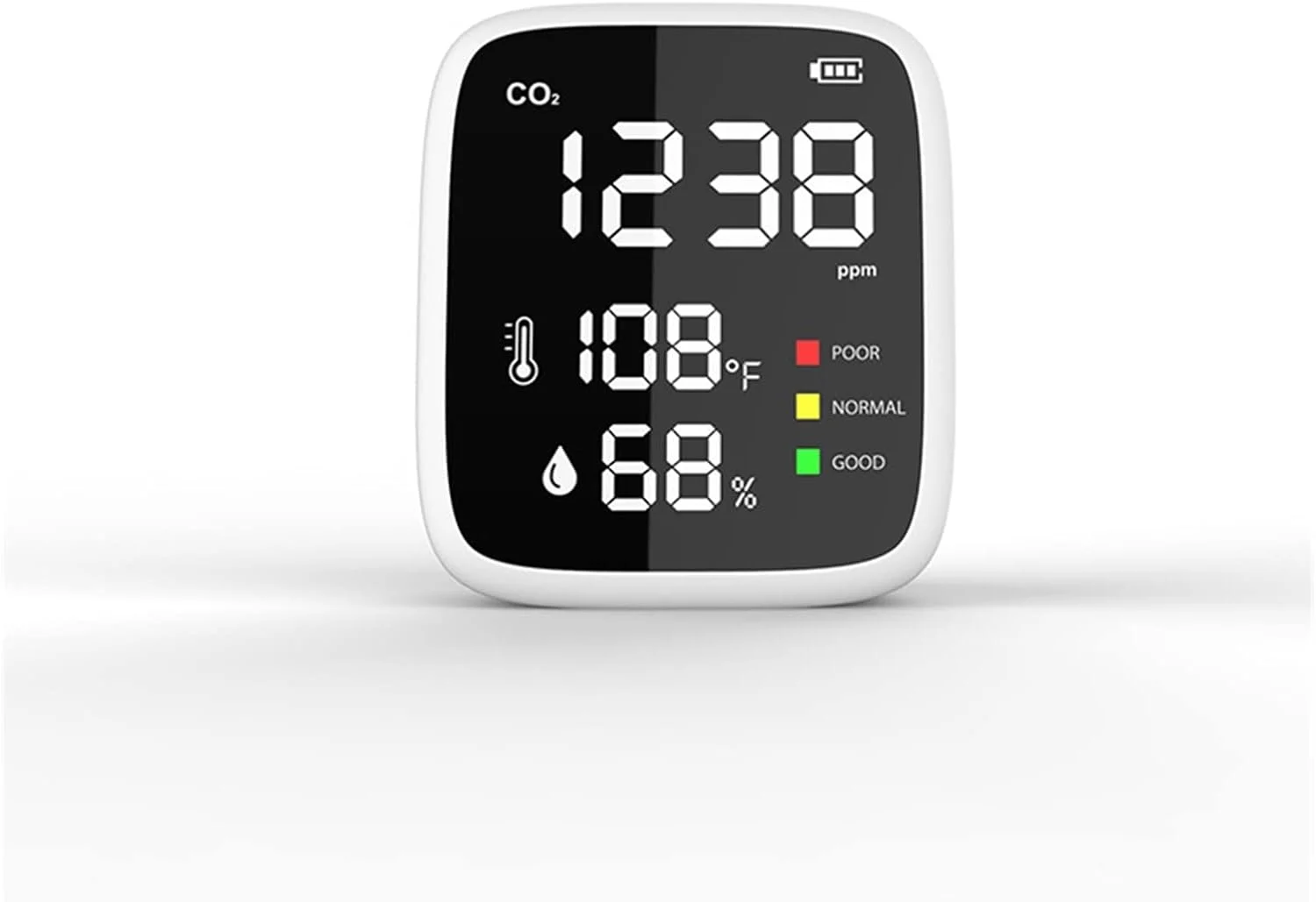 دتکتور گاز، 2 عدد. CO2. آشکارساز CO2 رستوران، دماسنج، رطوبت، نظارت بر کیفیت هوا در محیط داخلی، آشکارساز ارسال رایگان