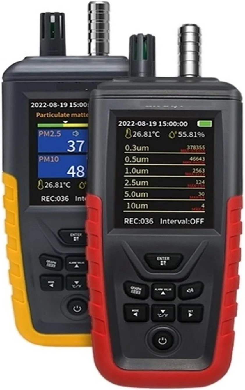 دتکتور گاز، مقیاس کیفیت هوا، شمارنده ذرات گرد و غبار می تواند داده ها را صادر کند Pm0.3 PM10 Pm2.5، 3/6 کانال شمارنده ذرات گرد و غبار (TC-8200 6 Channels)