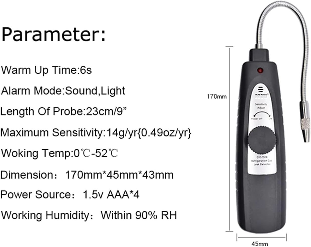 نشت یاب گاز، آشکارساز نشت گاز مبرد، الکترونیک خودرو، تهویه مطبوع، فریون، تشخیص نشت هالوژن