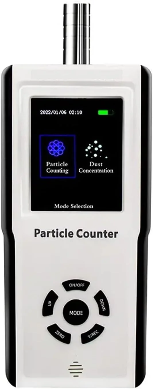 آشکارساز گاز، PM2.5 PM10 خروجی داده باتری قابل شارژ ذرات گرد و غبار مانیتور کیفیت هوا آشکارساز قابل حمل شمارنده ذرات گرد و غبار