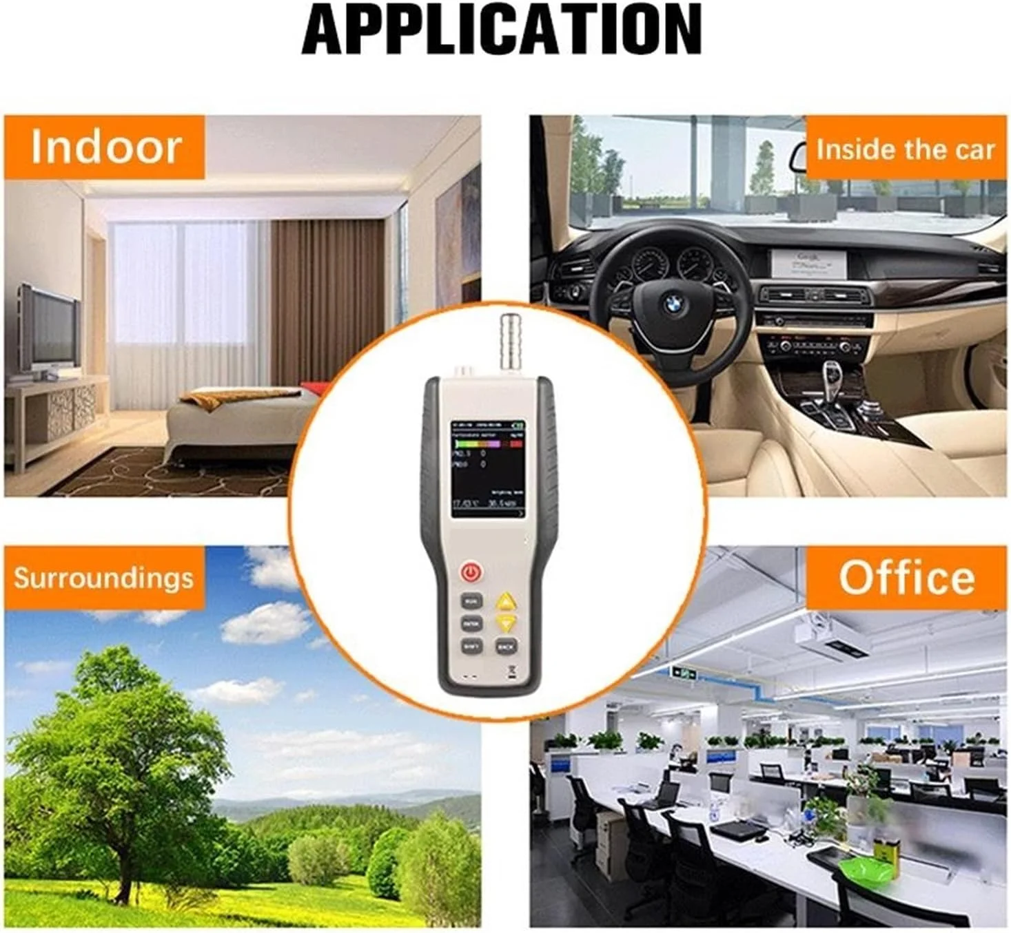 دستگاه تشخیص گاز، حجم ذرات شش کاناله 0.3، 0.5، 1.0، PM2.5 PM10 آشکارساز گرد و غبار، شمارنده گرد و غبار، کارگاه بدون ذرات، نظارت بر کیفیت هوا