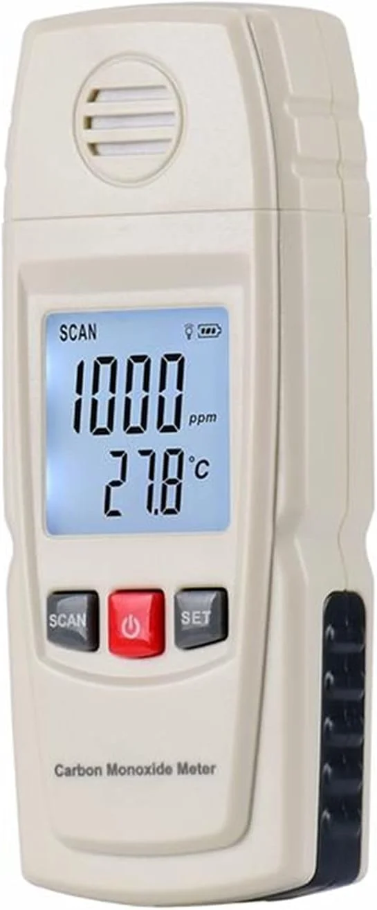 دستگاه تست و اندازه گیری دیجیتال مونوکسید کربن TISTIK، دتکتور گاز CO قابل حمل با دقت بالا، گیج 0-1000ppm، تستر نشت گاز با نشانگر هشدار برای صنعت و علم دستگاه تست و اندازه گیری دیجیتال مونوکسید کربن TISTIK، دتکتور گاز CO قابل حمل با دقت بالا، گیج 0-1000ppm، تستر نشت گاز با نشانگر هشدار برای صنعت و علم