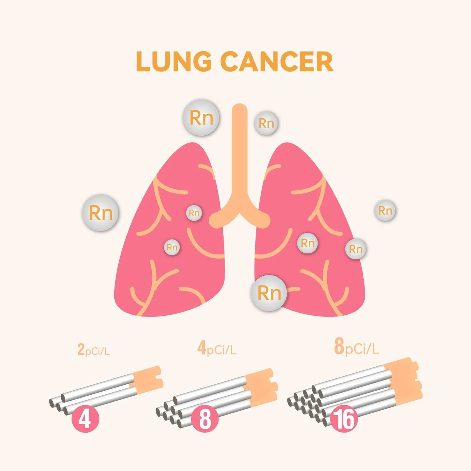 دستگاه رادون سنج هوشمند CRADTEC، رادون سنج خانگی، نمایشگر دیجیتال، کاربری آسان، قابل حمل، فقط به 3 باتری AAA نیاز دارد، مانیتور بلند مدت و کوتاه مدت، قابل تغییر بین pCi/L و Bq/m3
