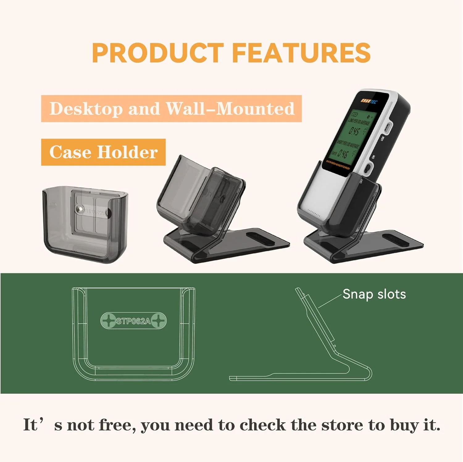 دستگاه رادون سنج دیجیتال Cradtec، شیشه حرارت دیده، استفاده آسان، 3 عدد باتری AAA، سفید، Bq/M3, pCi/L دستگاه رادون سنج دیجیتال Cradtec، شیشه حرارت دیده، استفاده آسان، 3 عدد باتری AAA، سفید، Bq/M3, pCi/L