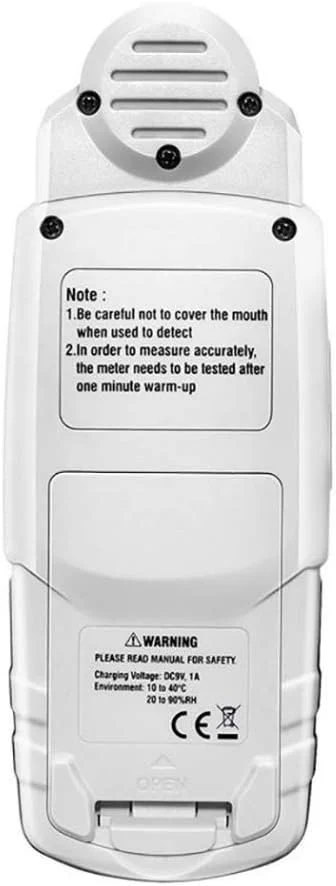 دستگاه سنجش فرمالدهید و TVOC مدل CEM DT 900A (محدوده: 0.00 تا 5.00 میلی‌گرم بر متر مکعب برای HCHO، محدوده: 0.00 تا 9.99 میلی‌گرم بر متر مکعب برای TVOC، دمای عملیاتی: 0 تا 50 درجه سانتیگراد) با دقت بالا برای اندازه‌گیری کیفیت هوای داخل ساختمان