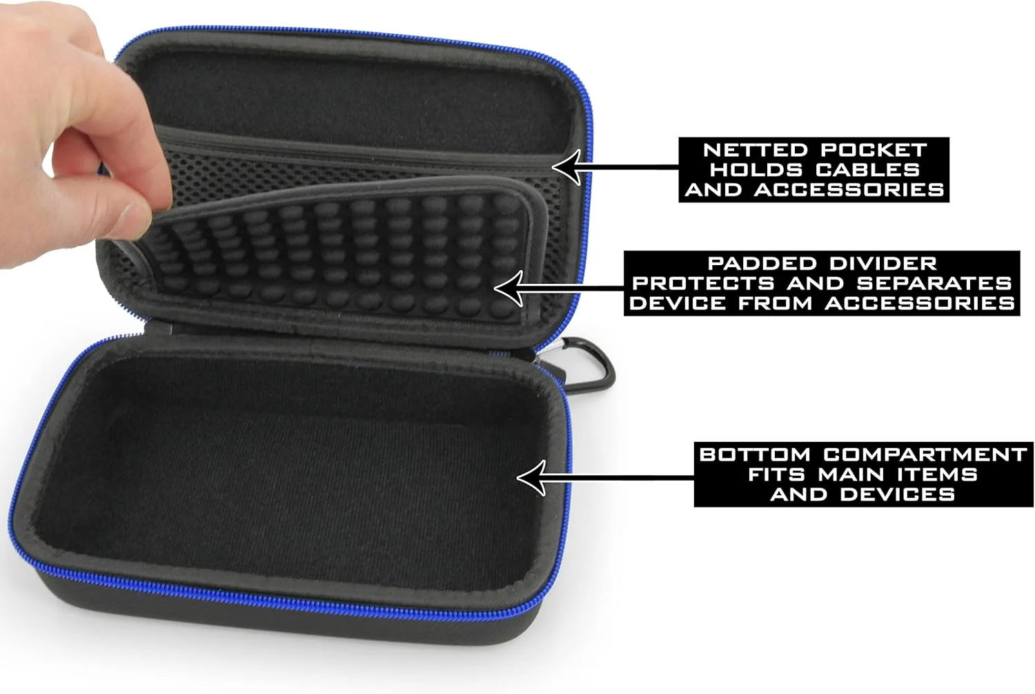 کیف حمل CASEMATIX سازگار با مانیتور کیفیت هوا Airthings 2960 View Plus و لوازم جانبی - شامل فقط کیف دستی