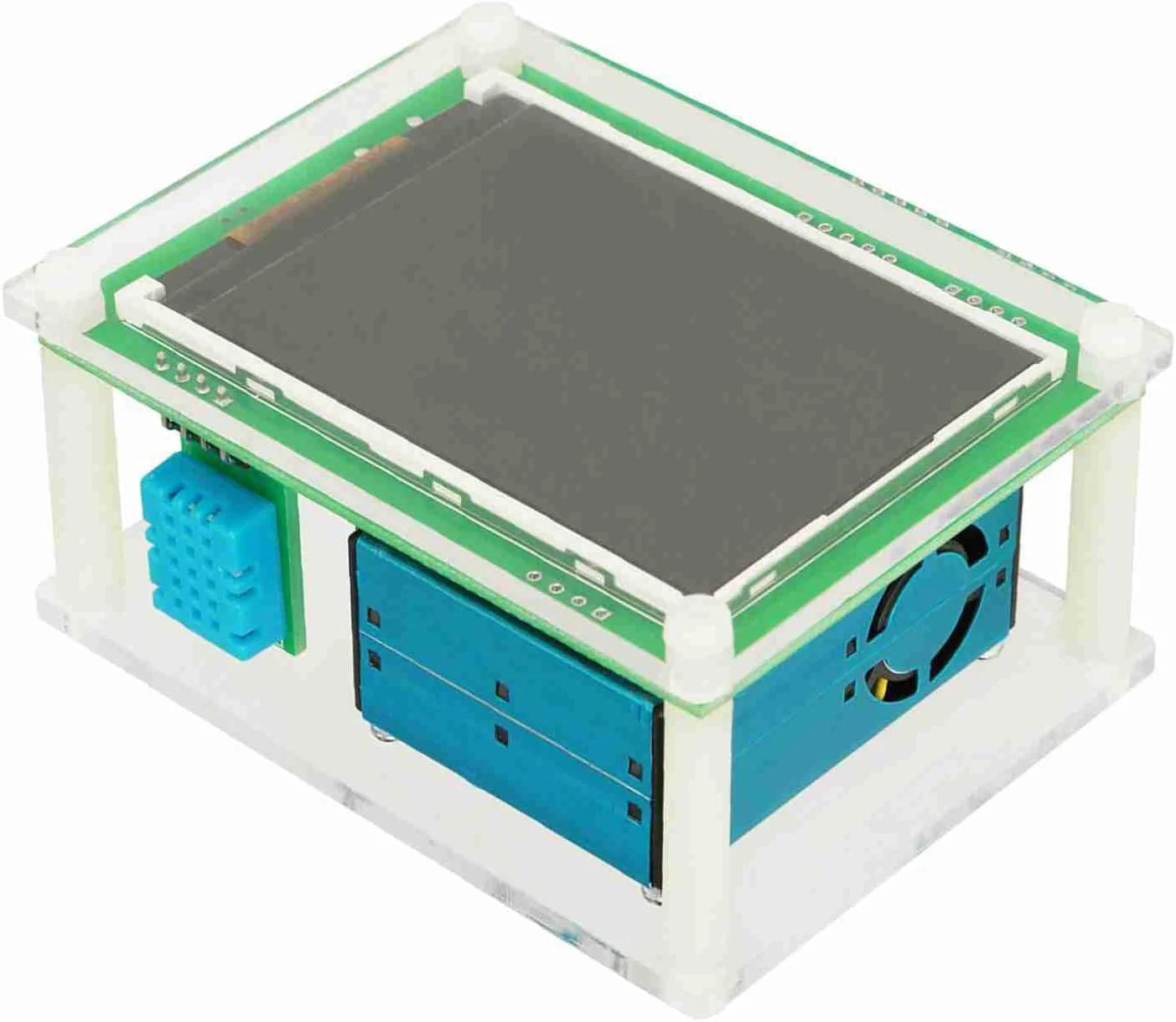 مانیتور کیفیت هوا Brilluxa، سنجشگر کیفیت هوا، حسگر کیفیت هوا، آشکارساز کیفیت هوا، تستر دیجیتال 2.8 اینچی PM2.5 کیفیت هوا، مانیتور گاز خانگی AQI