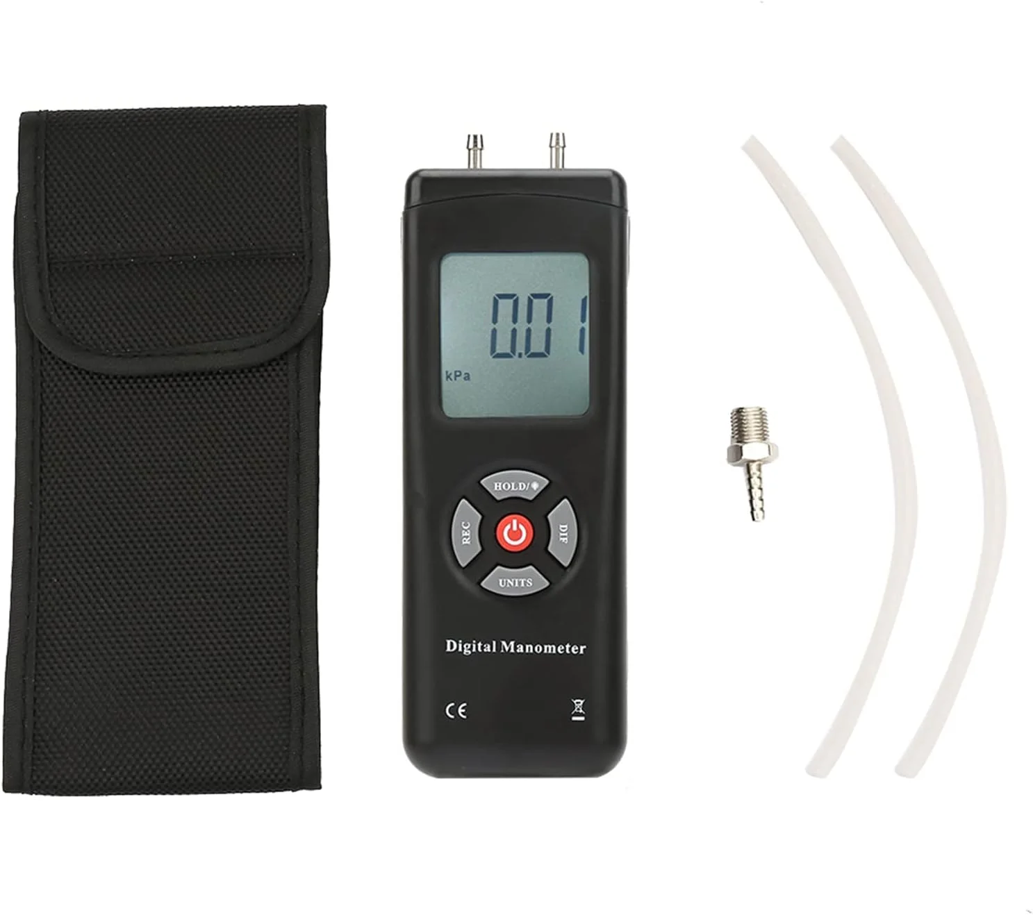 فشارسنج دیفرانسیل دیجیتال بریلوکسا TL100، مانومتر دیجیتال دستی برای اندازه گیری دقیق فشار دیفرانسیل، فشارسنج دقیق