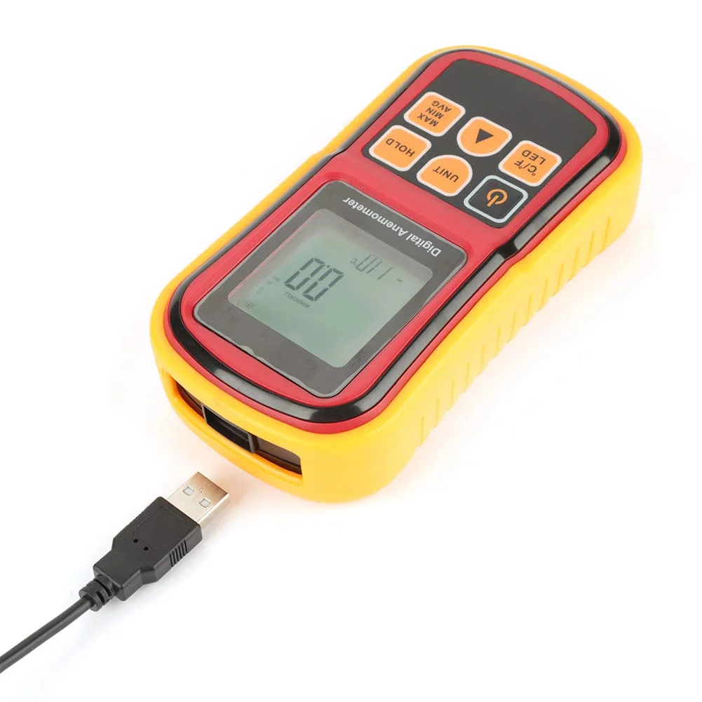 بادسنج بریلوکسا، سرعت سنج باد، تستر سرعت هوای دستی GM8901، سازگار با نظارت بر جریان هوای HVAC، دستگاه اندازه گیری دمای باد