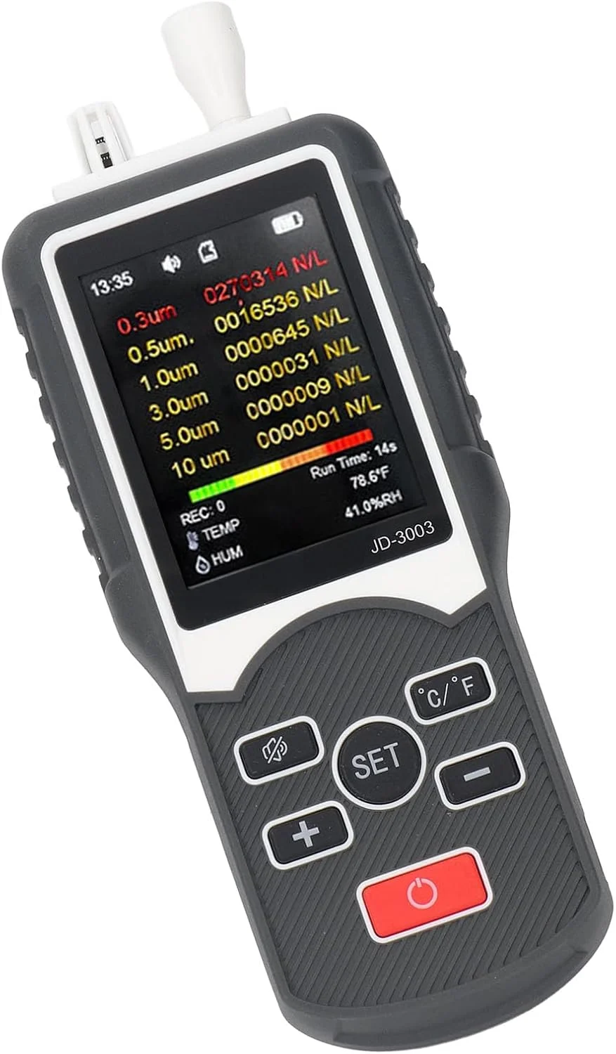 دستگاه سنجش کیفیت هوا Brilluxa، دستگاه قابل حمل حرفه ای سنجش آلودگی، شمارنده ذرات گرد و غبار، آشکارساز سنسور