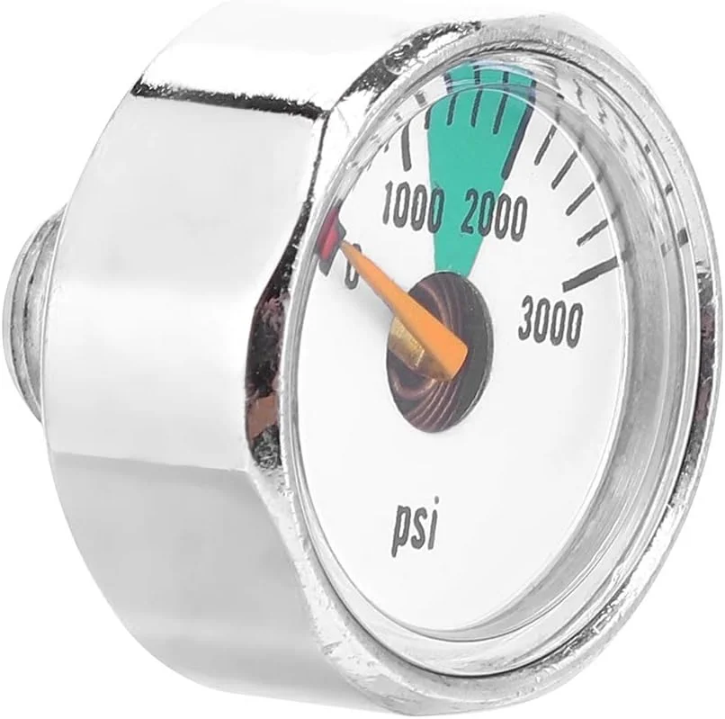 فشارسنج مینی BPOMEN، 3000psi و 5000psi 1/8NPT فشارسنج میکرو مینی برای پینت بال PCP تفنگ بادی