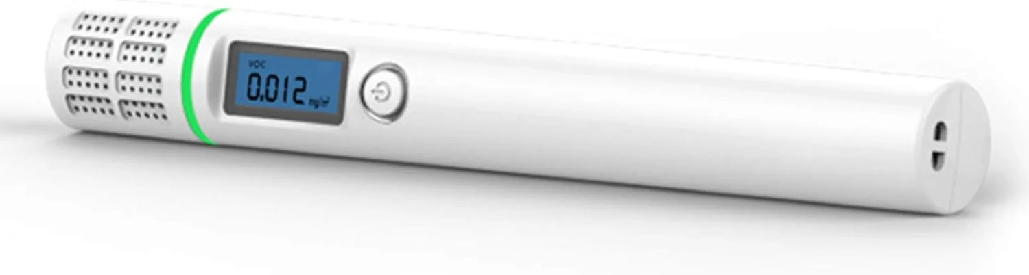 دستگاه تشخیص فرمالدهید (HCHO) قابل حمل BAGGRA با صفحه نمایش LCD و سنسور TVOC با دقت بالا