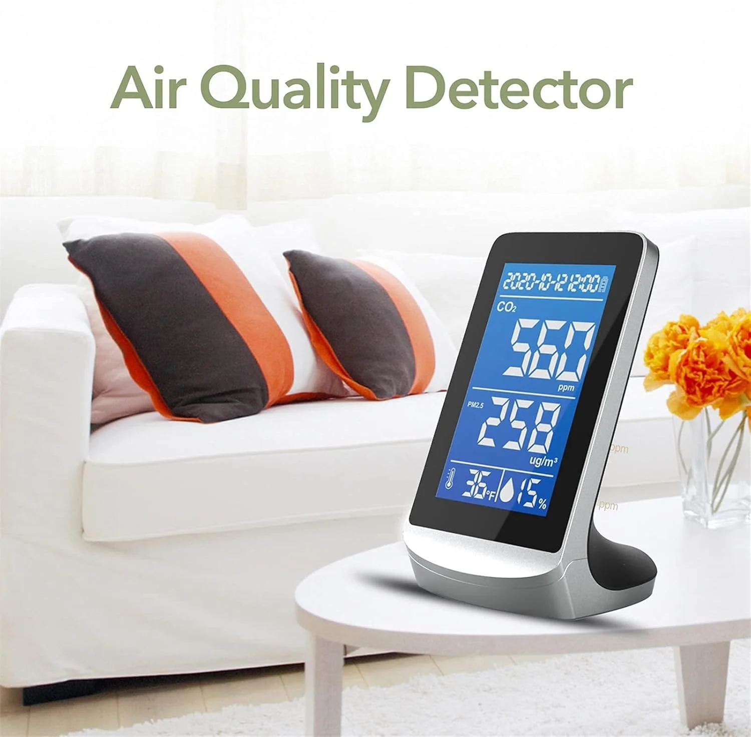 دستگاه آنالیزور کیفیت هوا BENGKUI با صفحه نمایش دیجیتال، مانیتور تشخیص دما، رطوبت، ذرات PM2.5 و دی اکسید کربن CO2، ابزارهای چند منظوره URG