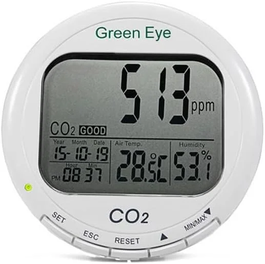 دیتالاگر دما، رطوبت و CO2 مدل AZ7798 برای اندازه گیری کیفیت هوای داخلی