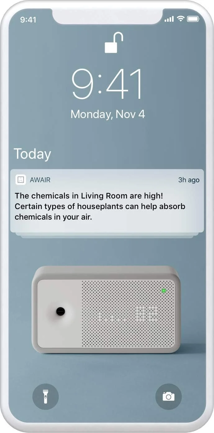 مانیتور کیفیت هوای داخل خانه Awair Element - مدل AQM8002A