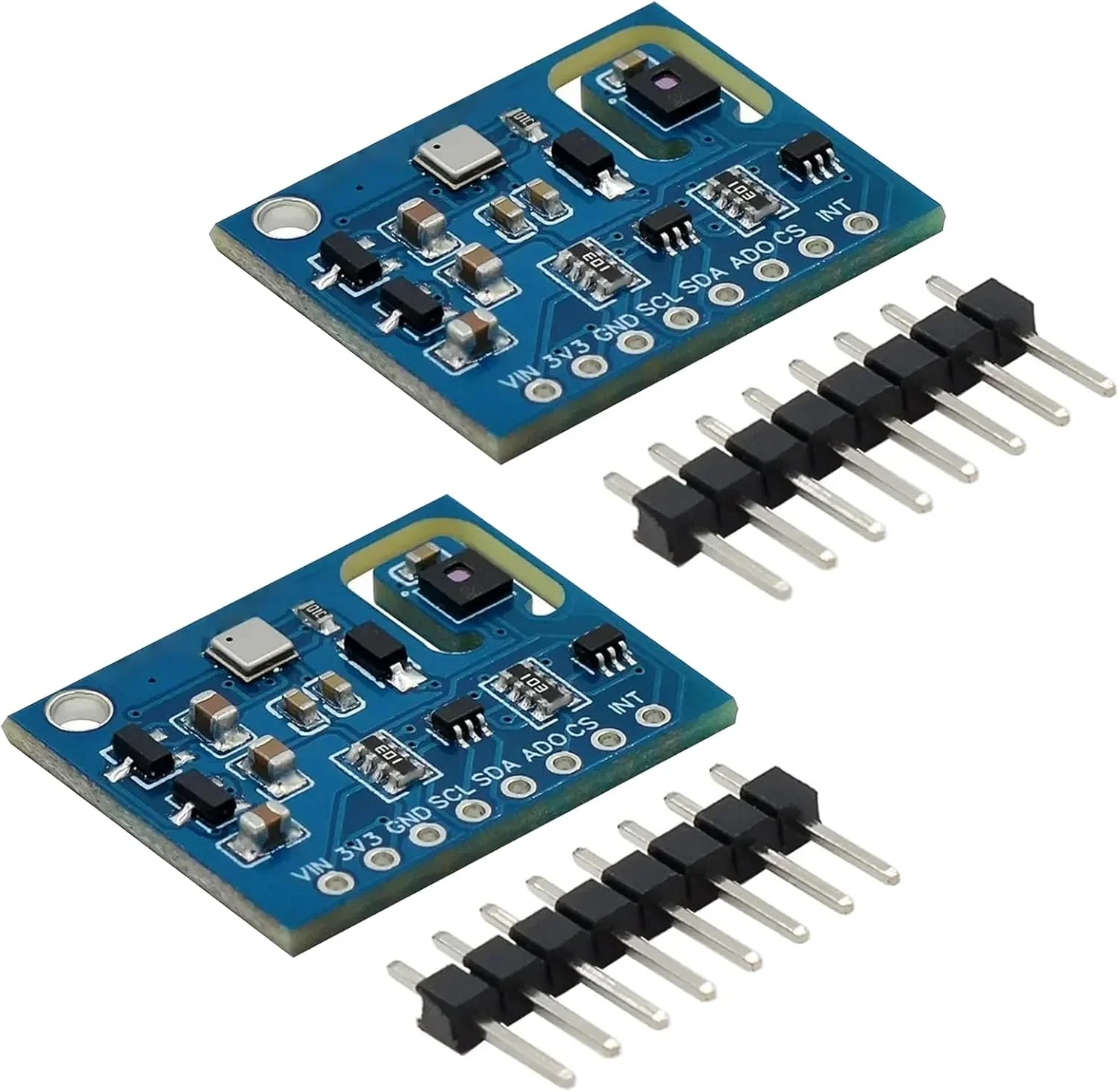 ARCELI بسته 2 عددی ماژول حسگر کیفیت هوا، دما و رطوبت ENS160+AHT21، ماژول های حسگر کیفیت هوا CO2 eCO2 TVOC برای خانه و تصفیه هوا