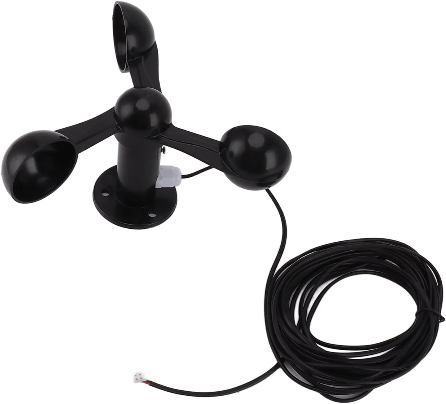 بادسنج فنجانی سرعت ضد آب کابل 8 متری سنسور سرعت سه فنجانی 360 درجه ایستگاه هواشناسی