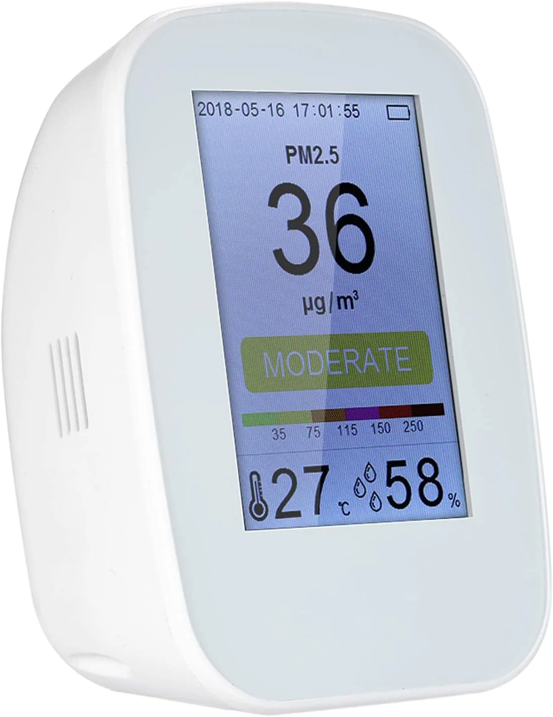 تستر چند منظوره کیفیت هوا آلیساشاپ، مناسب برای داخل و خارج ساختمان، سنجش HCHO و TVOC، متر CO2 به همراه باتری تستر چند منظوره کیفیت هوا آلیساشاپ، مناسب برای داخل و خارج ساختمان، سنجش HCHO و TVOC، متر CO2 به همراه باتری