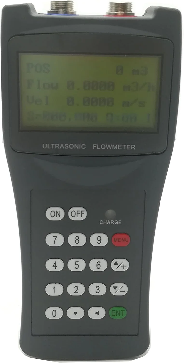 فلومتر آلتراسونیک دستی قابل حمل AJWYSOI TDS-100H با سنسور گیره ای (DN50-6000mm)