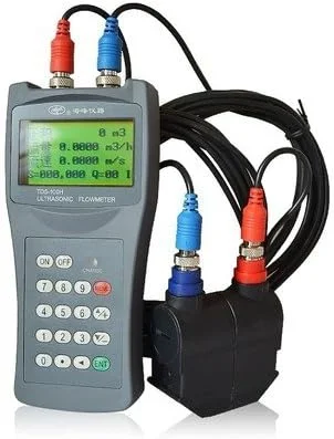فلومتر آلتراسونیک دستی AJWYSOI TDS-100، فلومتر، دتکتور سرعت جریان آب، گیره بازرسی خط لوله روی سنسور (DN15-100mm)