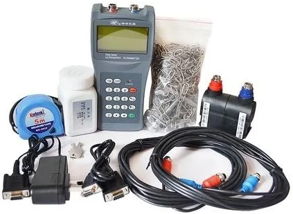 فلومتر آلتراسونیک دستی AJWYSOI TDS-100، فلومتر، دتکتور سرعت جریان آب، گیره بازرسی خط لوله روی سنسور (DN15-100mm)