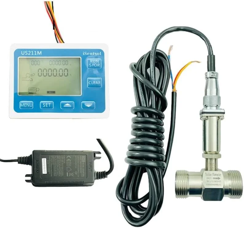 فلومتر دیجیتال AJWYSOI با سنسور جریان G1 و توربین فولادی DP