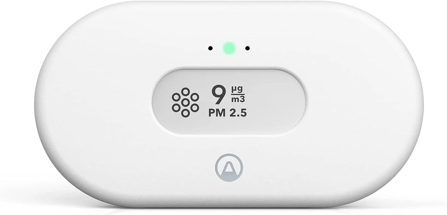 دستگاه سنجش آلودگی هوا ایرتینگز 2980 ویو - مانیتور آلودگی هوا با ذرات معلق (PM 2.5)، رطوبت و دماسنج، اپلیکیشن موبایل، وای فای، هشدارها و اعلان ها