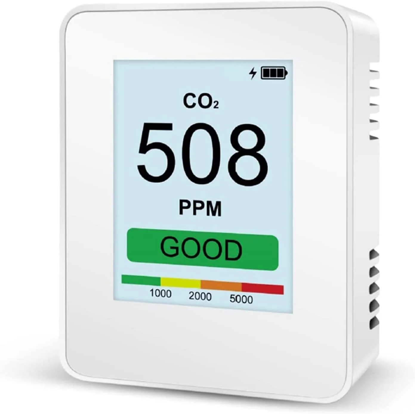 دستگاه تشخیص دما و رطوبت داخلی ADORZ، مانیتور دی اکسید کربن، دستگاه CO2 رومیزی، مانیتور هوای قابل حمل، ابزار اندازه گیری سبک وزن، دستگاه اندازه گیری کیفیت هوا، برای مدرسه، دفتر، خانه