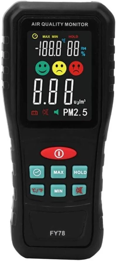 دستگاه سنجش کیفیت هوا، ردیاب هوشمند PM1.0/PM2.5/PM10 با دقت بالا، تشخیص بلادرنگ آلودگی داخلی با حسگر مادون قرمز برای خانه، خودرو، دفتر