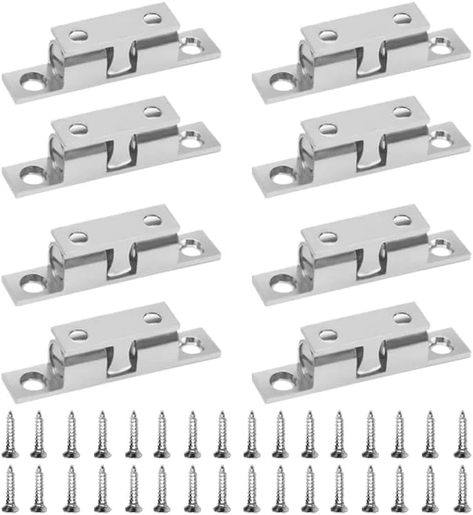 قفل درب YUDAWN، 8 عدد قفل درب، قفل دو غلتکی کابینت، قفل کششی درب مبلمان کابینت برای کمد لباس، کابینت آشپزخانه، مبلمان کمد با پیچ قفل درب YUDAWN، 8 عدد قفل درب، قفل دو غلتکی کابینت، قفل کششی درب مبلمان کابینت برای کمد لباس، کابینت آشپزخانه، مبلمان کمد با پیچ