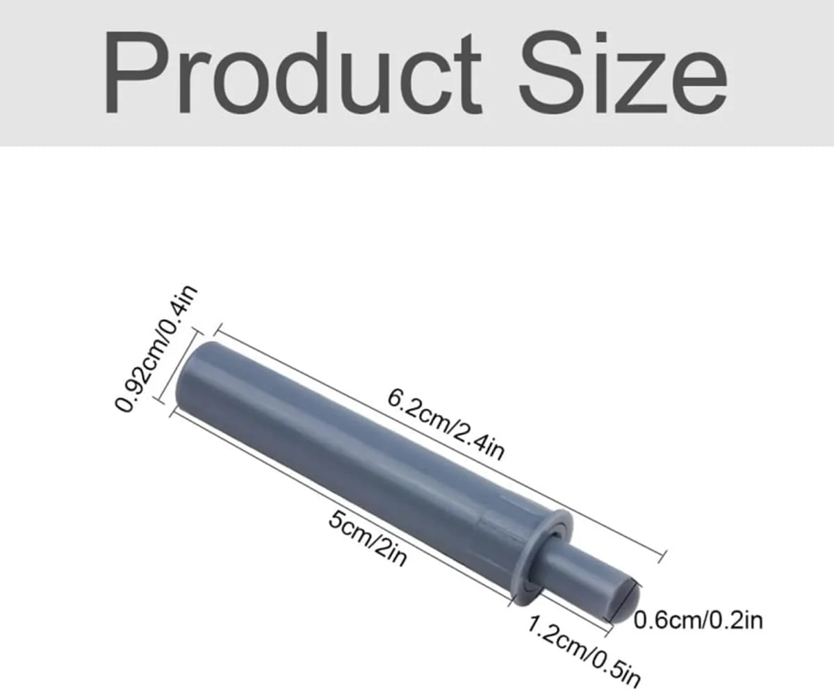 ضربه گیر درب ZHjuju، بسته 10 عددی با عملکرد آرام و بی صدا، بافر ضربه گیر درب، استاپر کشو برای کمد، مبلمان منزل، خاکستری