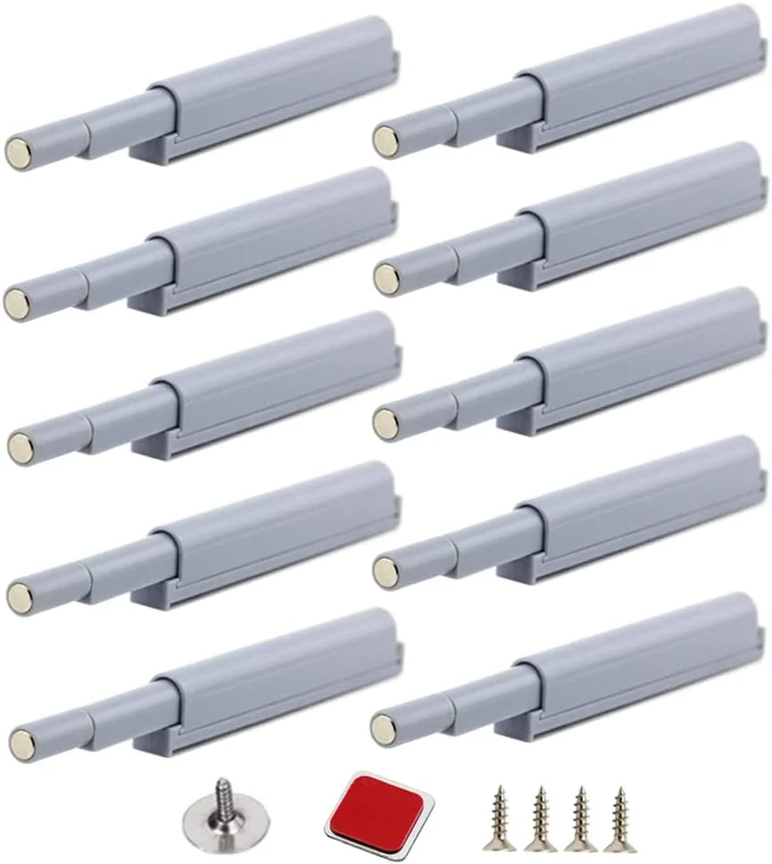 یویوپ® قفل فشاری بازشو درب، بست مغناطیسی برای باز و بسته کردن درب با یک فشار (بسته 10 عددی) یویوپ® قفل فشاری بازشو درب، بست مغناطیسی برای باز و بسته کردن درب با یک فشار (بسته 10 عددی)