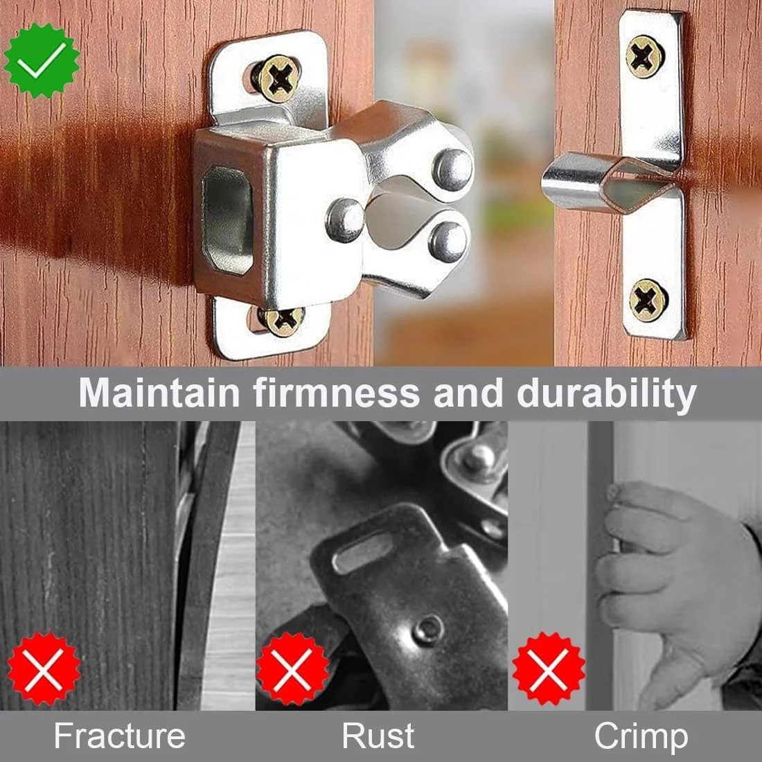 بسته 5 عددی قفل دو غلتکی YUZNA برای درب کمد، قفل غلتکی توپی درب، قفل درب کابینت برای کابینت و درب کابینت بسته 5 عددی قفل دو غلتکی YUZNA برای درب کمد، قفل غلتکی توپی درب، قفل درب کابینت برای کابینت و درب کابینت