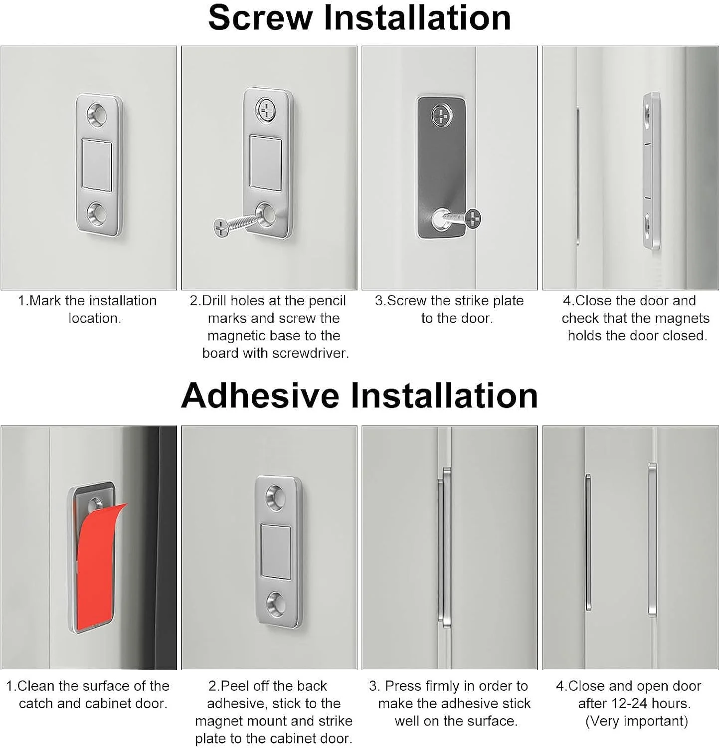 مگنت کابینت YUDAWN، بسته 15 عددی مگنت درب کابینت، مگنت خود چسب درب، مگنت بست درب، مگنت درب کابینت، مگنت برای کشوهای مبلمان، نقره ای مگنت کابینت YUDAWN، بسته 15 عددی مگنت درب کابینت، مگنت خود چسب درب، مگنت بست درب، مگنت درب کابینت، مگنت برای کشوهای مبلمان، نقره ای