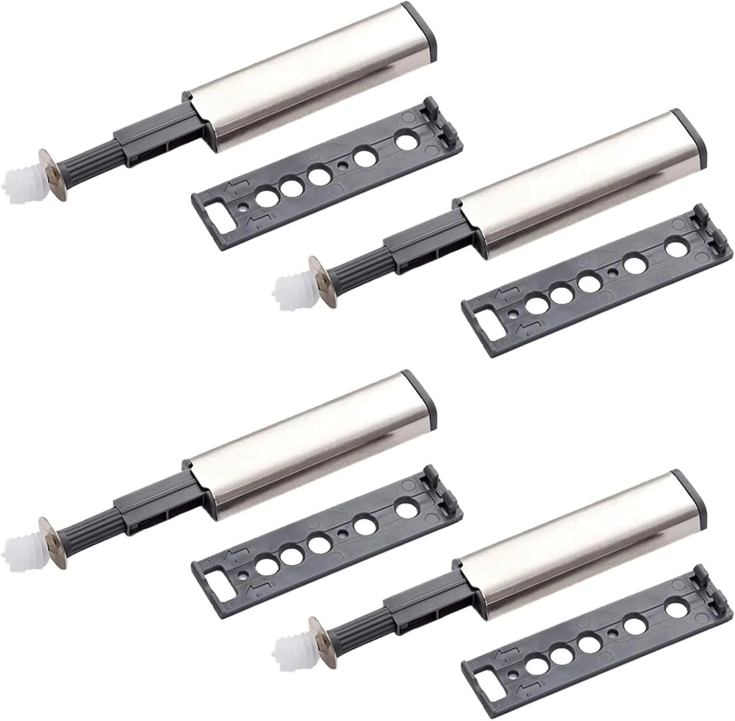 ییلسیمی بسته 4 عددی بازکننده فشاری درب، گیره فشاری، دمپر درب کابینت، برای درب ها، اتصالات، مبلمان، درب کابینت (124 × 21 میلی متر) ییلسیمی بسته 4 عددی بازکننده فشاری درب، گیره فشاری، دمپر درب کابینت، برای درب ها، اتصالات، مبلمان، درب کابینت (124 × 21 میلی متر)