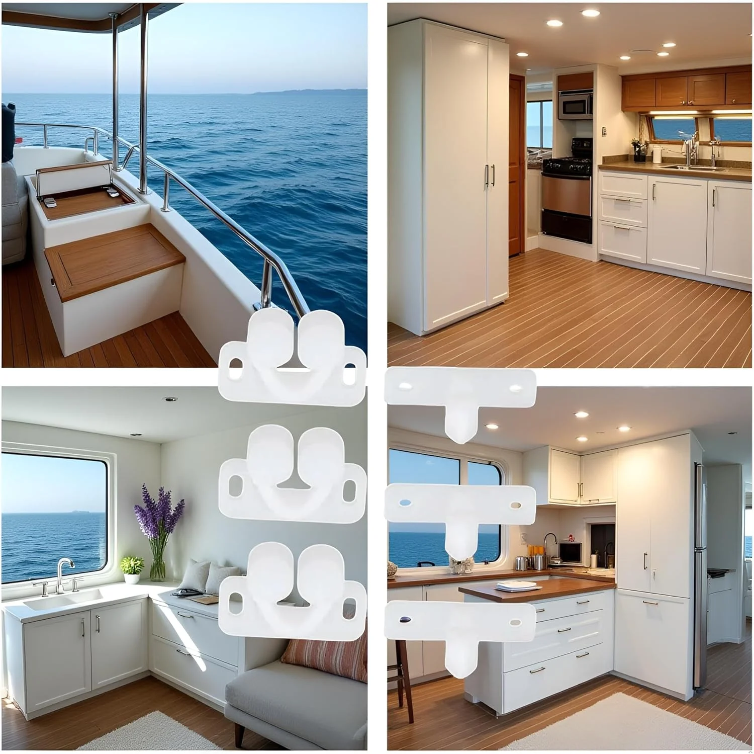 یوان هولومید 3 عددی توپ گیر دریایی سفید برای قایق، درب کابینت، فنری، صفحات پشتی، قفل غلتکی، پلاستیکی، درب کابینت و مبلمان، سخت افزار کابینت یوان هولومید 3 عددی توپ گیر دریایی سفید برای قایق، درب کابینت، فنری، صفحات پشتی، قفل غلتکی، پلاستیکی، درب کابینت و مبلمان، سخت افزار کابینت